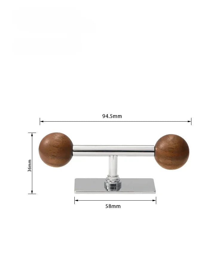 High-Quality Brass & Wood Cabinet Handles – 5" Modern Pulls for Furniture