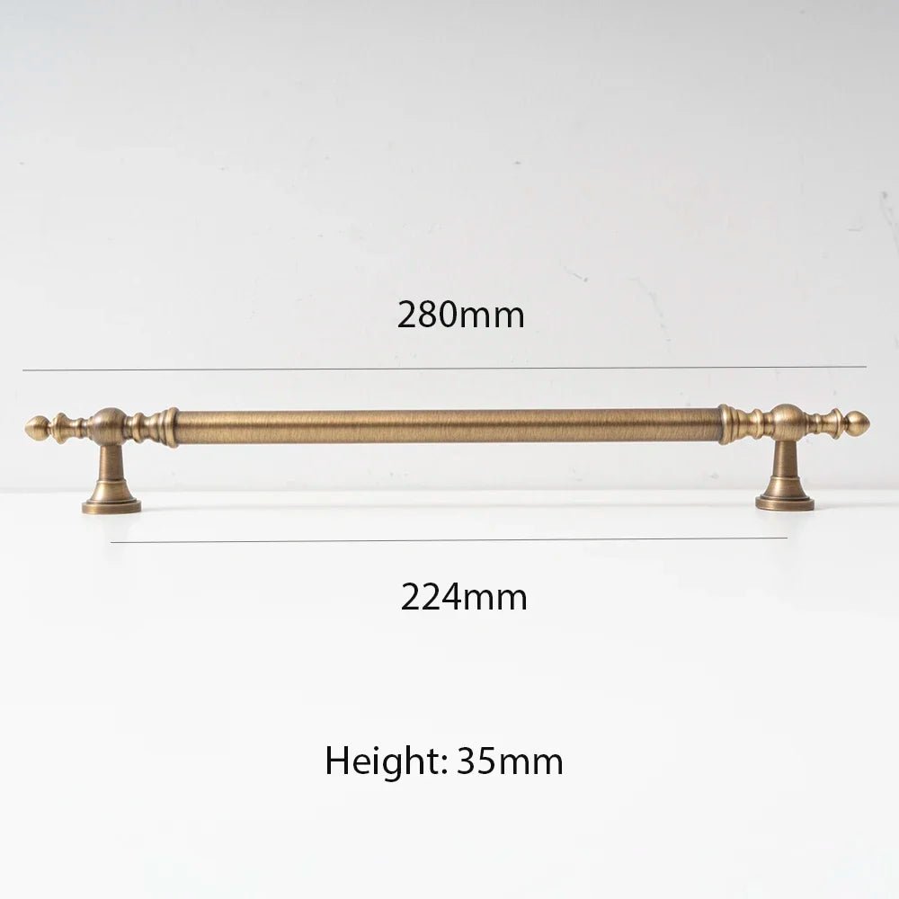 Vintage Brass 8.8" Handles for Stylish Cupboard Doors