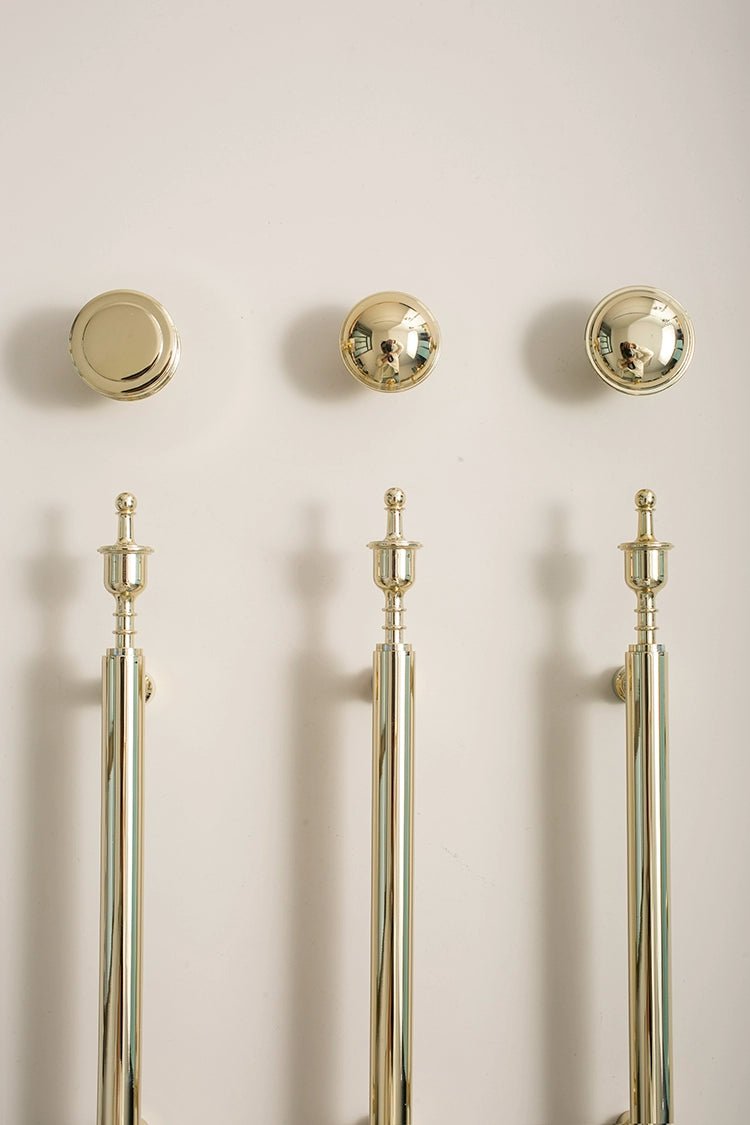 Premium Brass Cabinet Handle – Elegant Golden Crown Pull