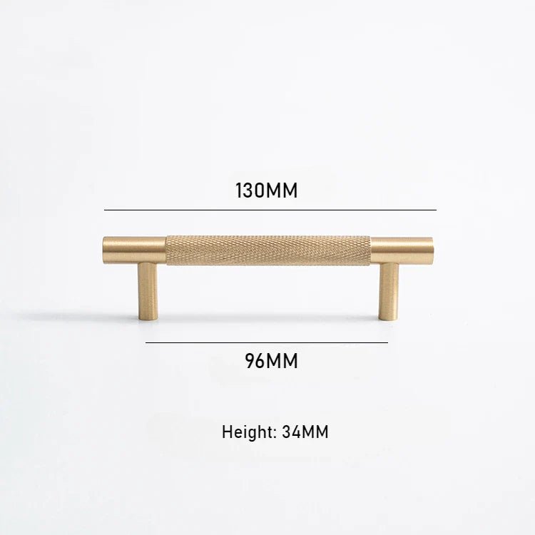 Brass Knurled Pull for Cabinets – Modern Kitchen Drawer Handles