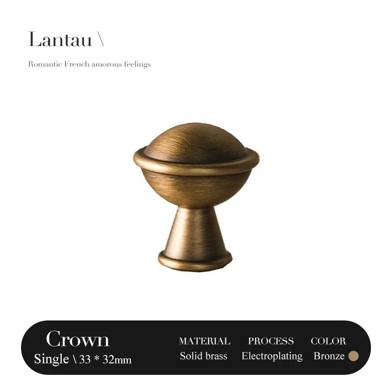 Antique Brass Drawer Pull – T-Shaped Handle