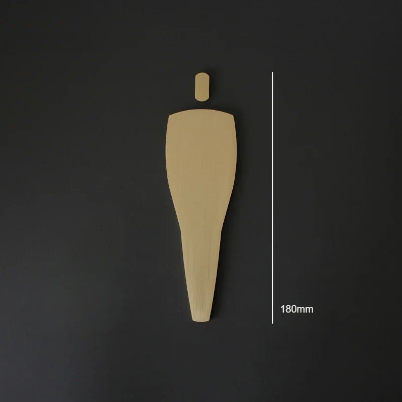 Brass Toilet Bathroom Door Sign – WC Entrance Decoration