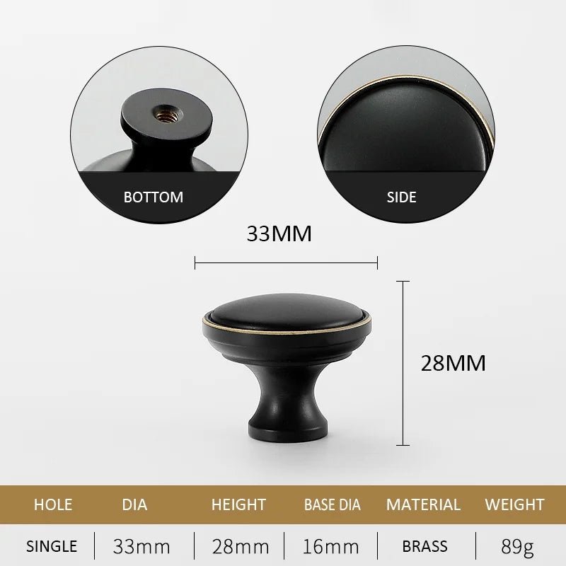 Bronze Shell Brass Handle – Cabinet Knob for Elegant Drawers