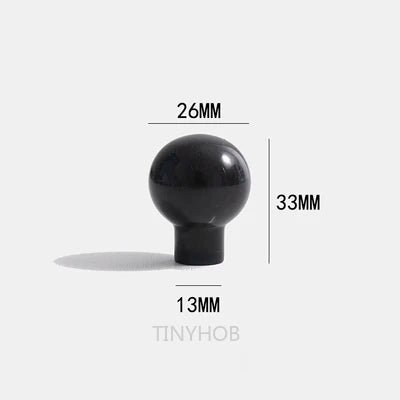 Carrara Marble Knobs – Black & White Drawer Pulls for Elegant Cabinets