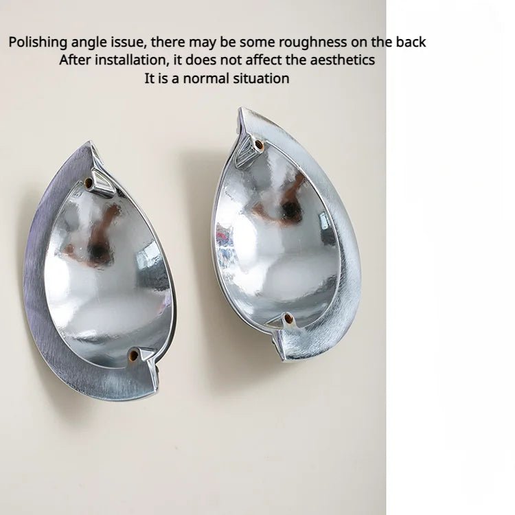 Luxury Chrome Brass Drawer Knobs – Plate Handle Pulls for Modern Design