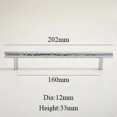 Chrome Brass 8.8" T-Bar Pulls – Elegant Handles for Cabinets