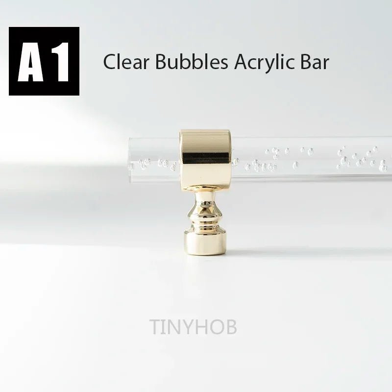 Contemporary Clear Acrylic T-Bar Pull – Modern Cabinet Handle
