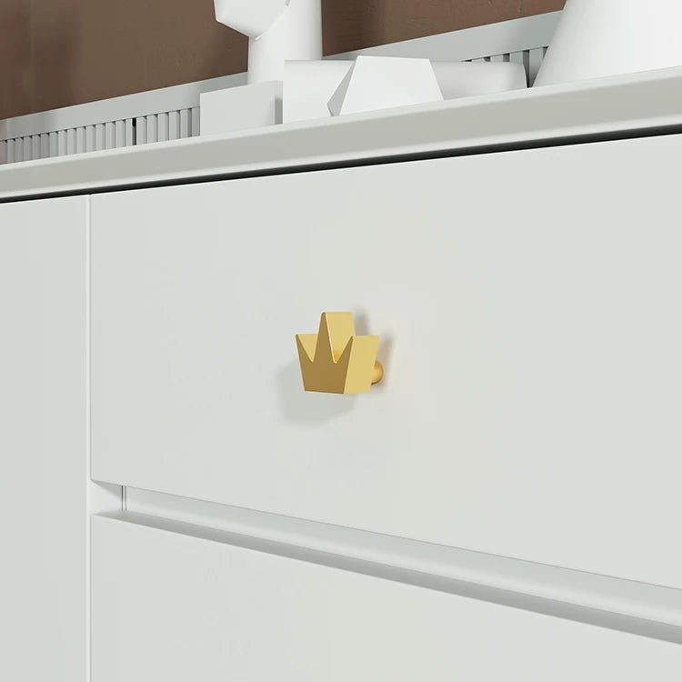 Elegant Crown Brass Knobs – Stylish Drawer Pull Handles for Cabinets