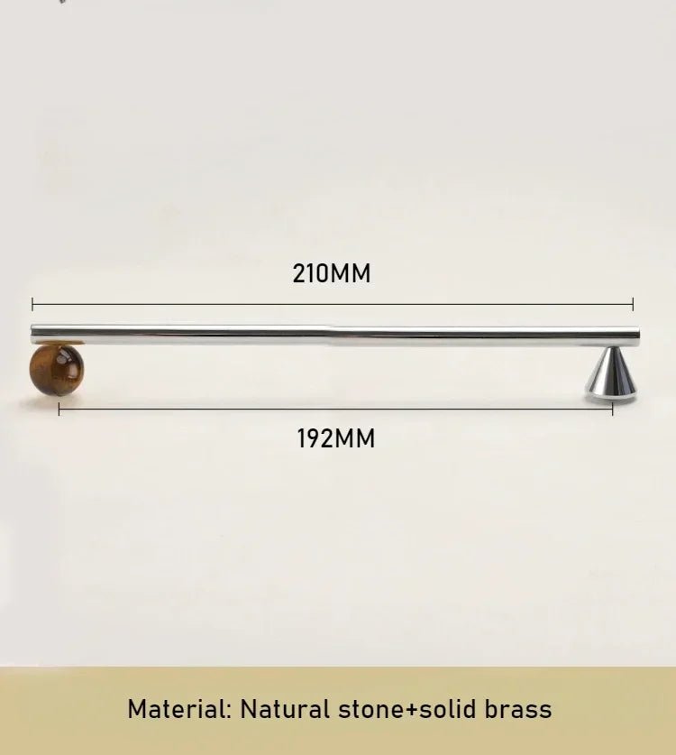 Durable Crystal & Brass Handles – Chrome Drawer Pulls for Furniture