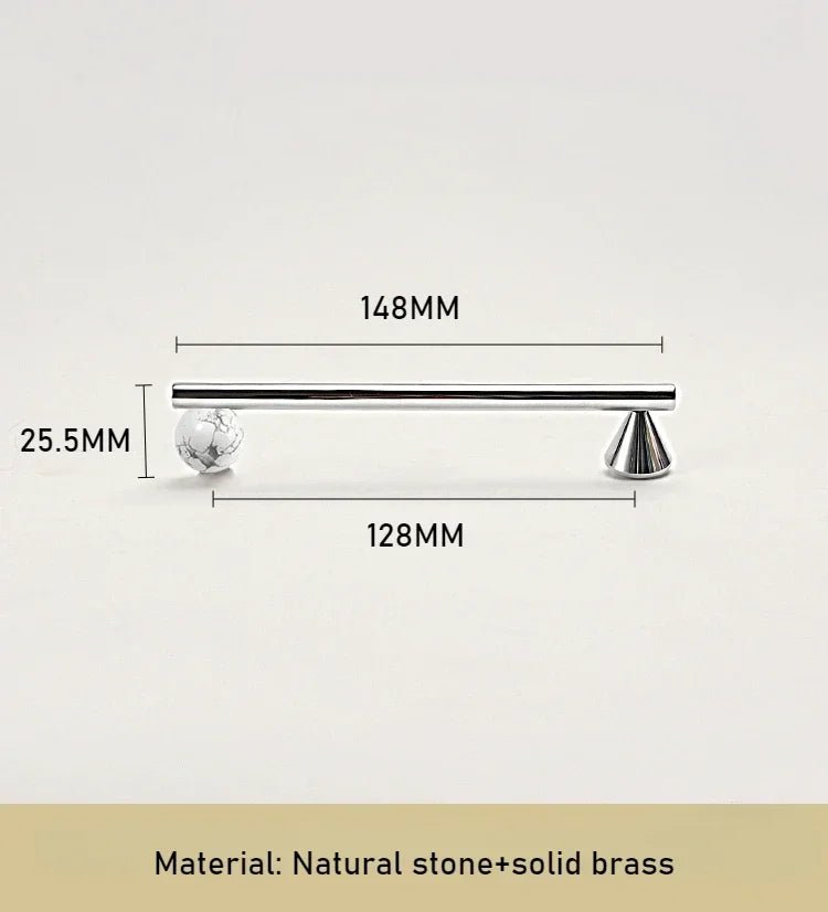 Modern Crystal & Brass Cabinet Handles – Chrome Pulls for Furniture