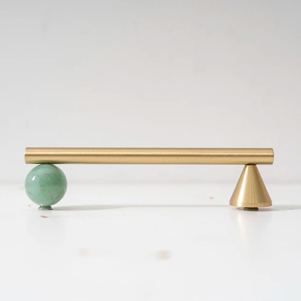 Stylish Brass Handle - Crystal Cabinet Drawer Knob