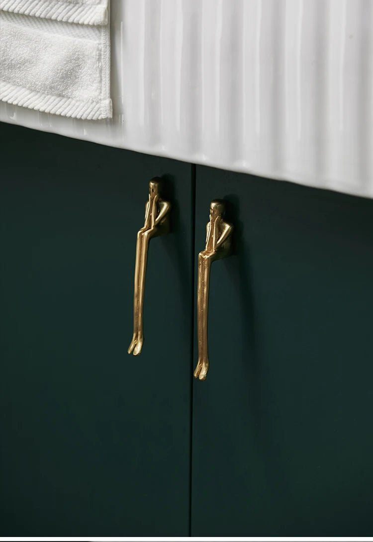 Premium European Brass Knobs – Handmade Drawer Pulls
