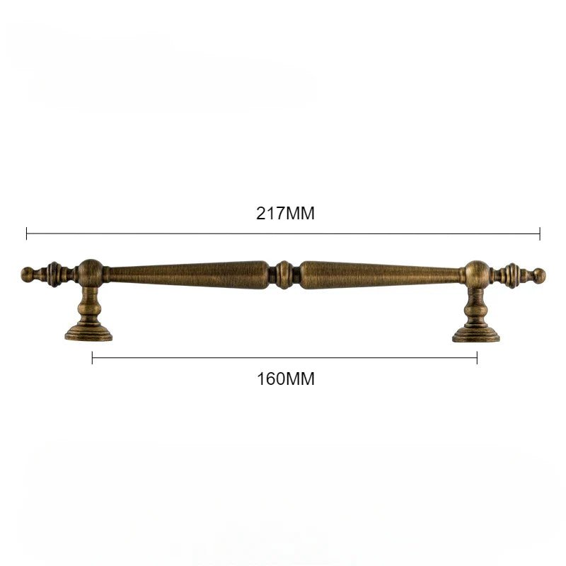 Luxury European Bronze T-Bar Pull for Vintage Cabinets