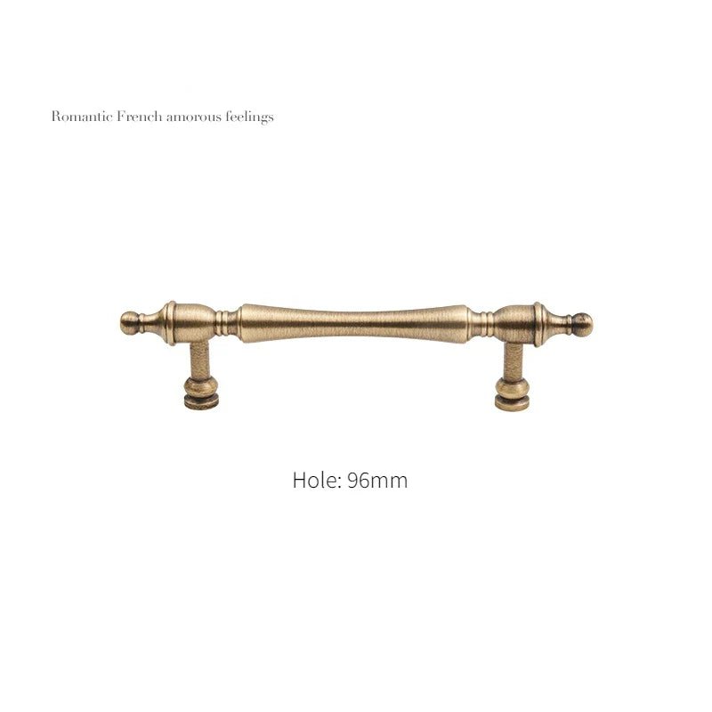 French Antique Brass Cabinet Pulls for Vintage Home Interiors