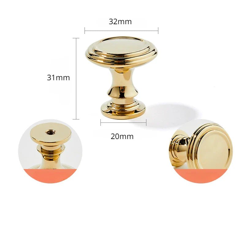 Sleek Gold Brass T-Bar Pull Handle – Modern Cabinet Handle for Furniture