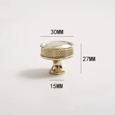Contemporary Gold Brass Cabinet Knobs – Shiny Drawer Pull Handles