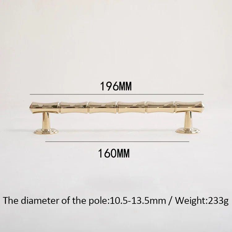 Luxury 5" Gold Brass T-Bar Knobs – Pull Handles for Cabinets and Drawers