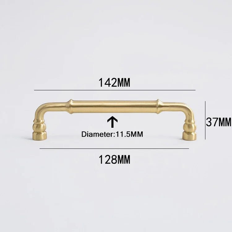 Contemporary Gold Solid Brass Knobs – Modern Furniture Pull Handles