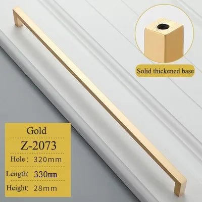 Modern Gold Zinc Alloy Drawer Pull for Elegant Cabinets