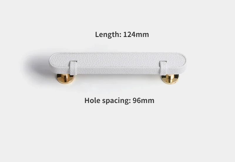 Stylish Leather & Zinc Alloy Handles – Premium Cabinet Pulls