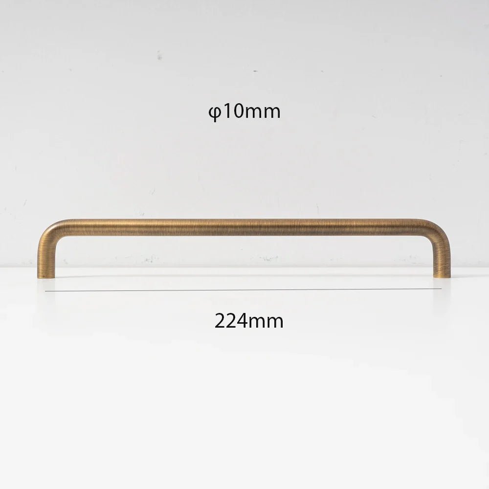 Small Bronze Handles – Minimalist Knobs for Cabinet Design