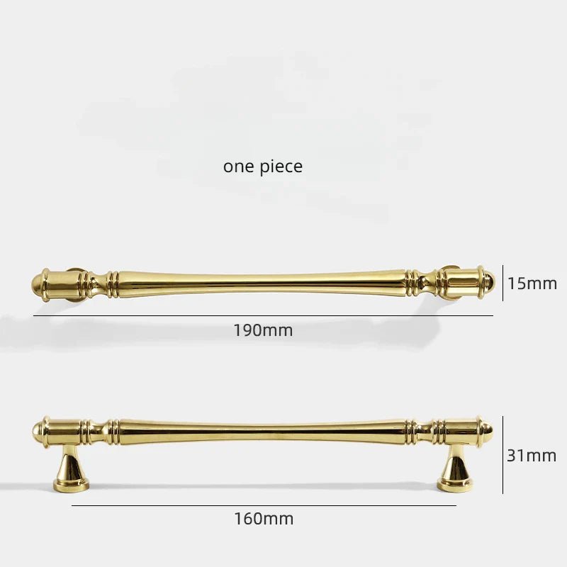 Nordic Brass Cabinet Pulls – 5" Handles for Elegant Drawer Design