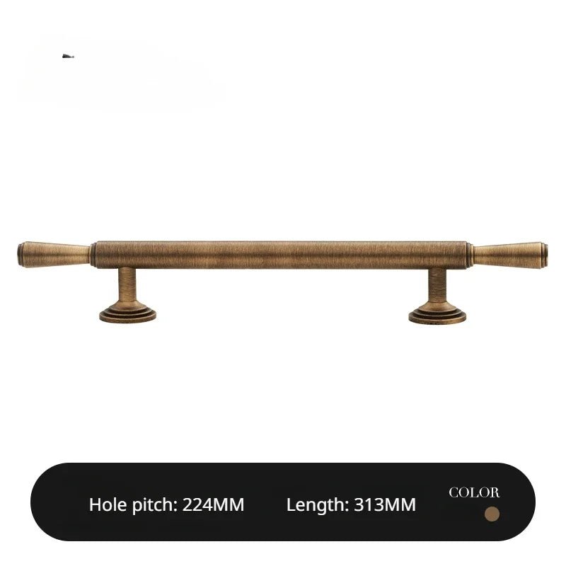 Luxury Retro Brass T-Bar Pulls for Cabinet and Drawer Handles