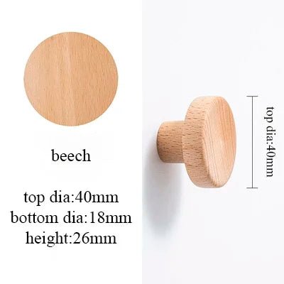 Durable Semicircle Wooden Drawer Pulls – Walnut & Ash Cabinet Handles