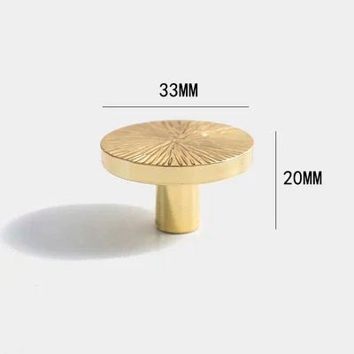 Semicircular Brass Pulls for Modern Cabinet Design