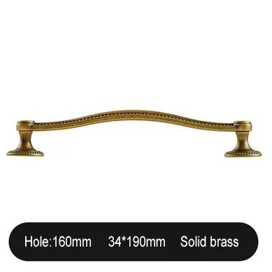 Stylish Shell-Shaped Brass Knobs for Vintage Furniture Pulls