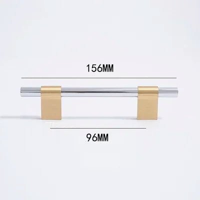 Elegant Silver T-Bar Pulls for European Brass Cabinet Handles