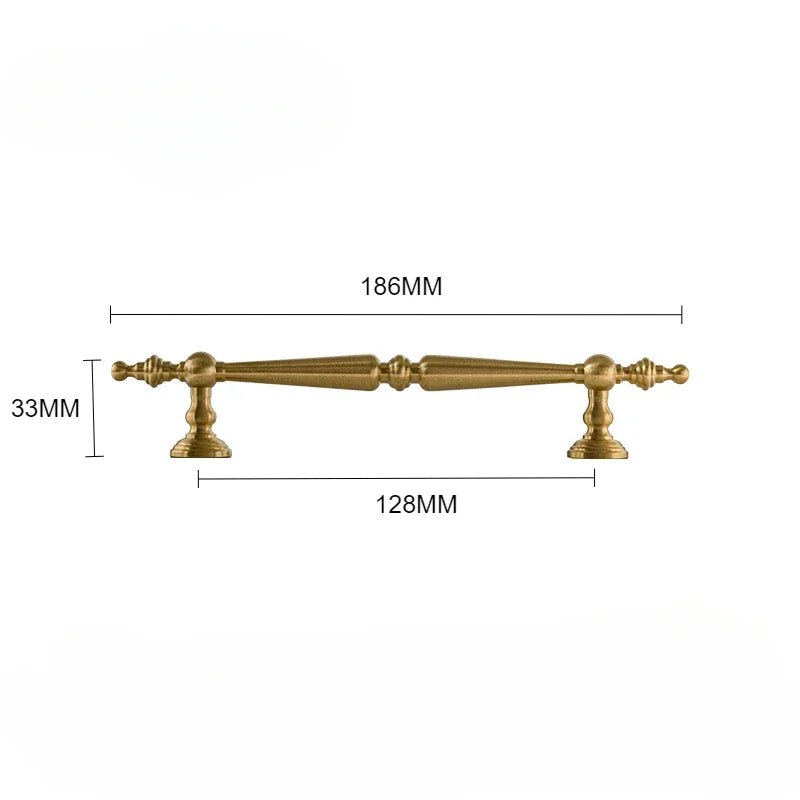 Classic American Style Solid Brass Pull – Cabinet Handles for Drawers