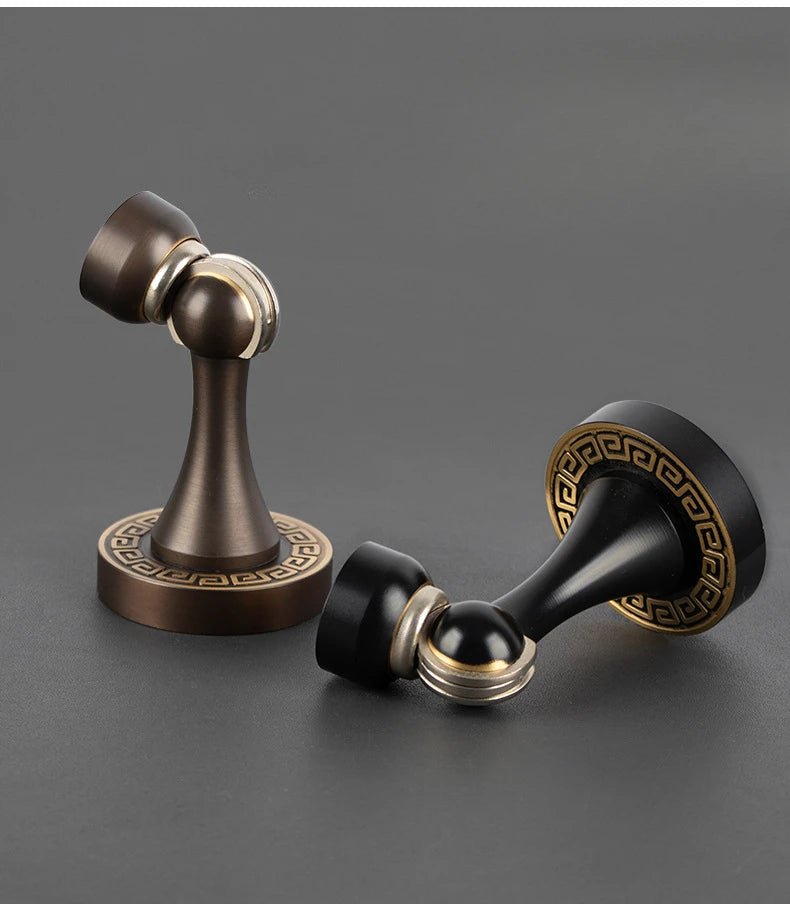 Stylish Solid Brass Door Stopper – Heavy Duty Wall Mount for Doors