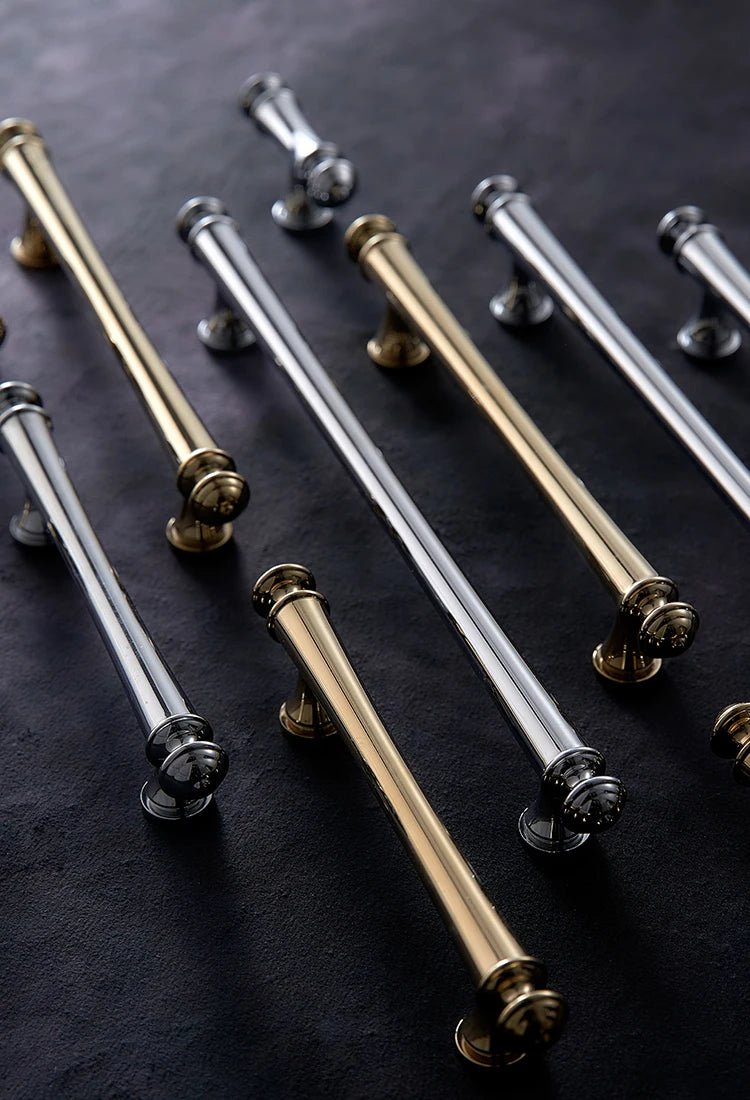 Sleek Solid Brass T-Bar Pull – Modern Cabinet Handle for Stylish Furniture