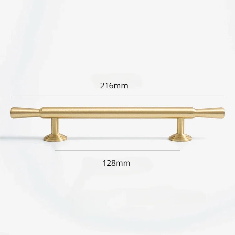 Solid Brass T-Bar Pull Handles – Sleek Design for Modern Cabinets
