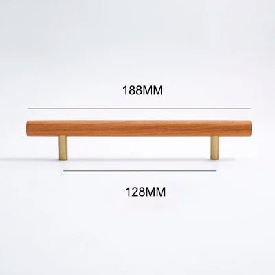 Elegant 5" Solid Walnut Knobs – Wooden Pulls for Cabinets and Drawers