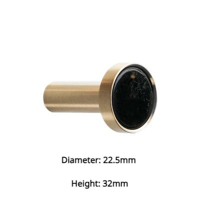 Durable Stone & Brass Cabinet Knobs – Luxury Pull Handles for Furniture