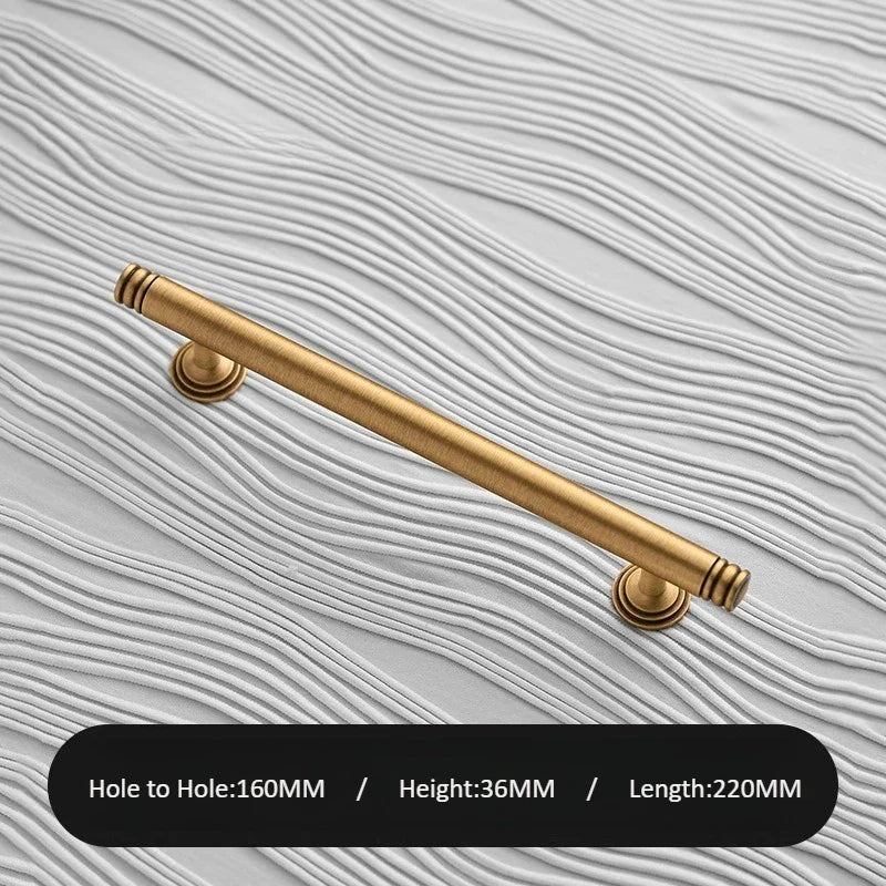 Textured Bronze Vertical Pulls – Vintage Handles for Modern Cabinets