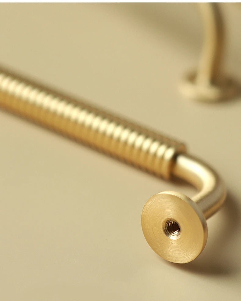 Durable Thread-Line Brass Handles for Modern Interiors