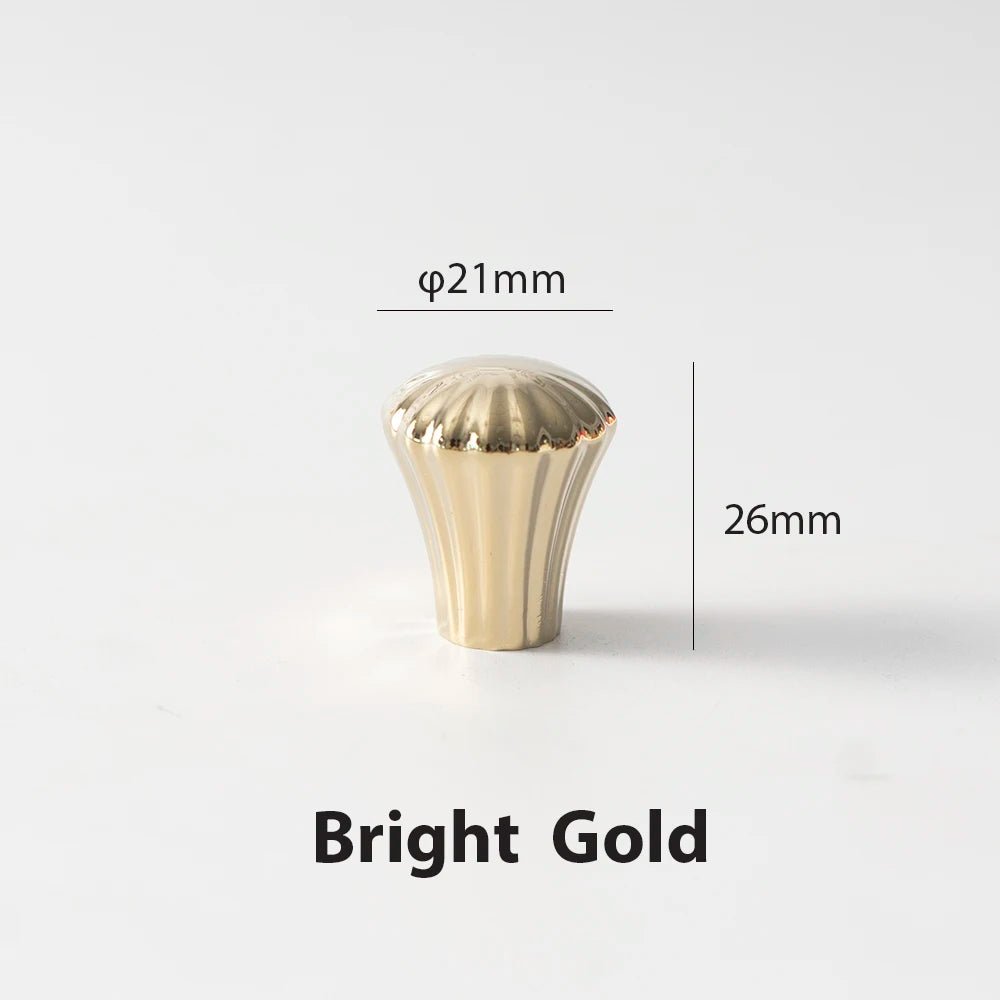 Vintage Brass Knob – Triple Textured Finish  