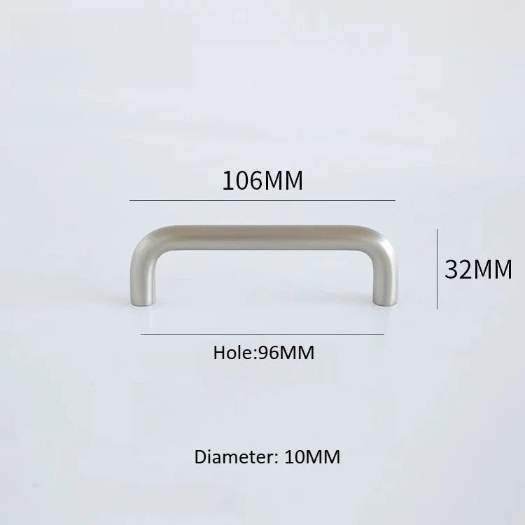 Stylish U-Shaped Zinc Alloy Pulls for Cabinets – Modern Handle Design