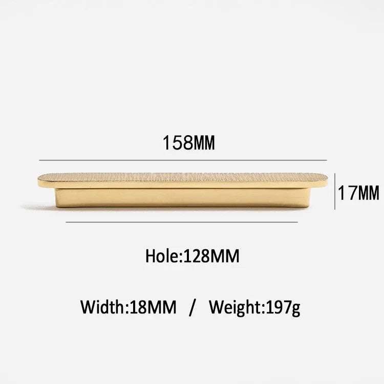 Contemporary Vertical Line Brass Pulls – Gold Handles for Cabinets