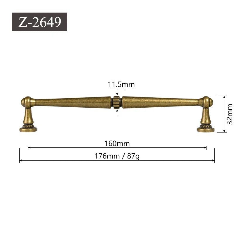 Luxury Vintage Antique Bronze Handles for Kitchen Cabinet Drawers