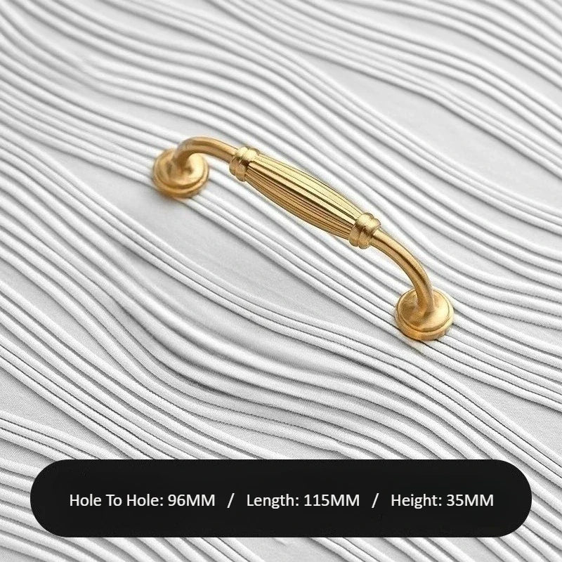 Gold and Bronze Vintage Brass Pulls – Elegant Cabinet Handles