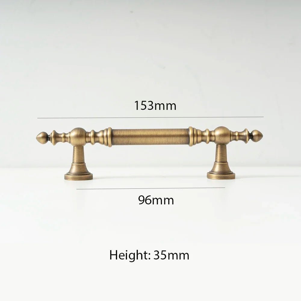 Stylish Vintage Brass Handles – 8.8" Cupboard Pulls