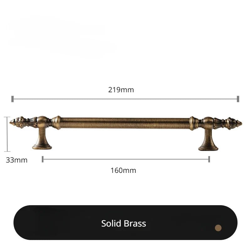 Classic Vintage Bronze Drawer Pulls – Cabinet Handles for Traditional Style