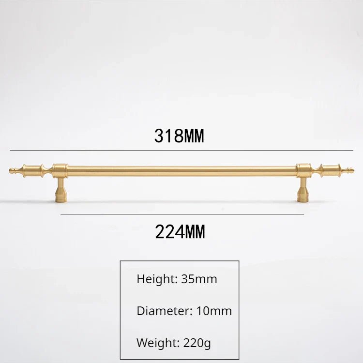 Sleek European Brass Pulls – Gold Handles for Modern Interiors