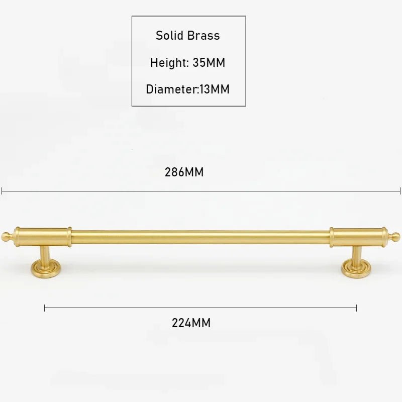European Style Long Antique Bronze Drawer Knobs – Brass Pull