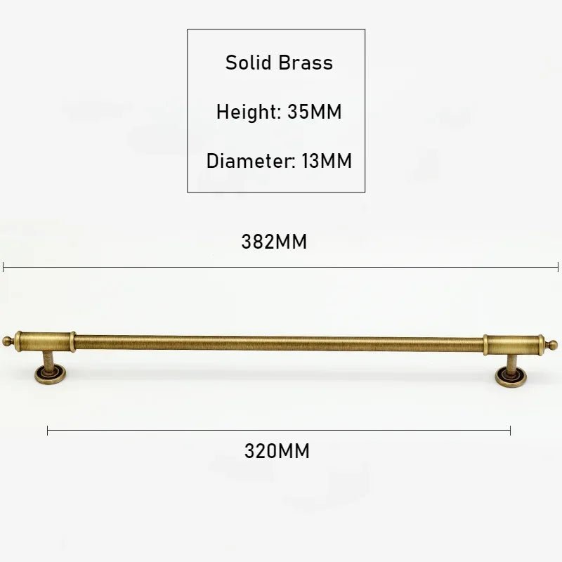 European Style Antique Bronze Long Drawer Knobs – Brass Cabinet Pull