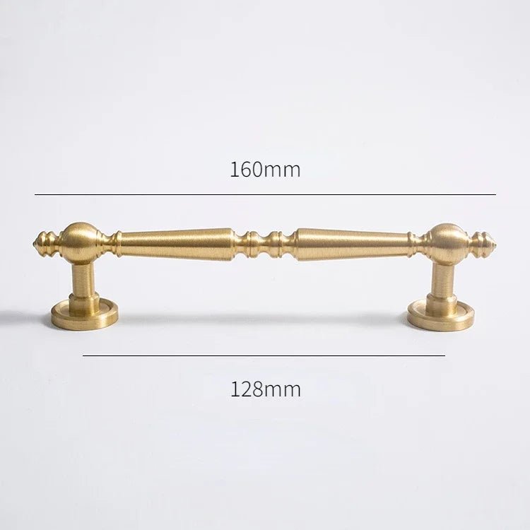 Contemporary Brass Vertical Lines T-Bar Pull for Cabinets
